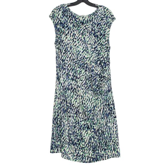 ZOZO Womens Dress Twist Side Cap Sleeve Career Office Green Blue Size XL EI - Picture 1 of 4